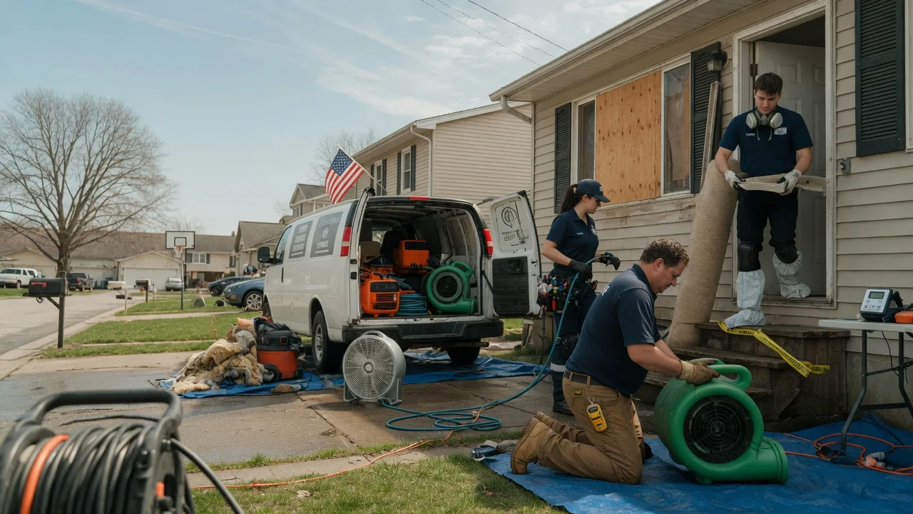 Water Damage Restoration in Leland, IL near me